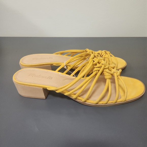 Madewell The Dakota Sandals. yellow Sz 11. In Unused and excellent condition - Picture 6 of 11